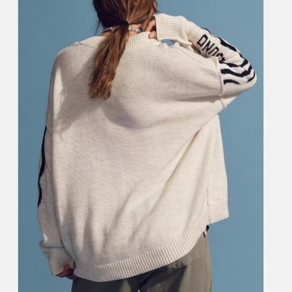 Anthropologie Pilcro Sea Turtle Cardigan Sweater Surf Bound Nautical Size 2X NWT - Picture 6 of 11